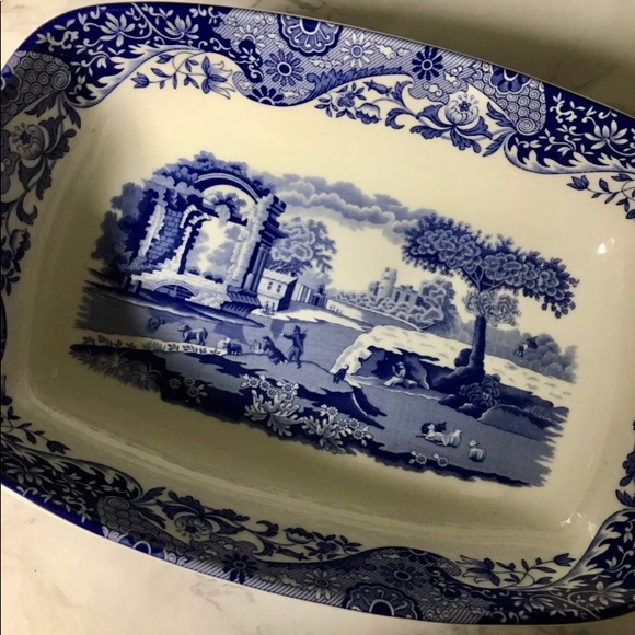 Spode Blue Italian Porcelain Serving Dish - Picture 4 of 6